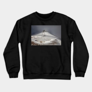 A snowy Corn Du in the Brecon Beacons National Park Crewneck Sweatshirt